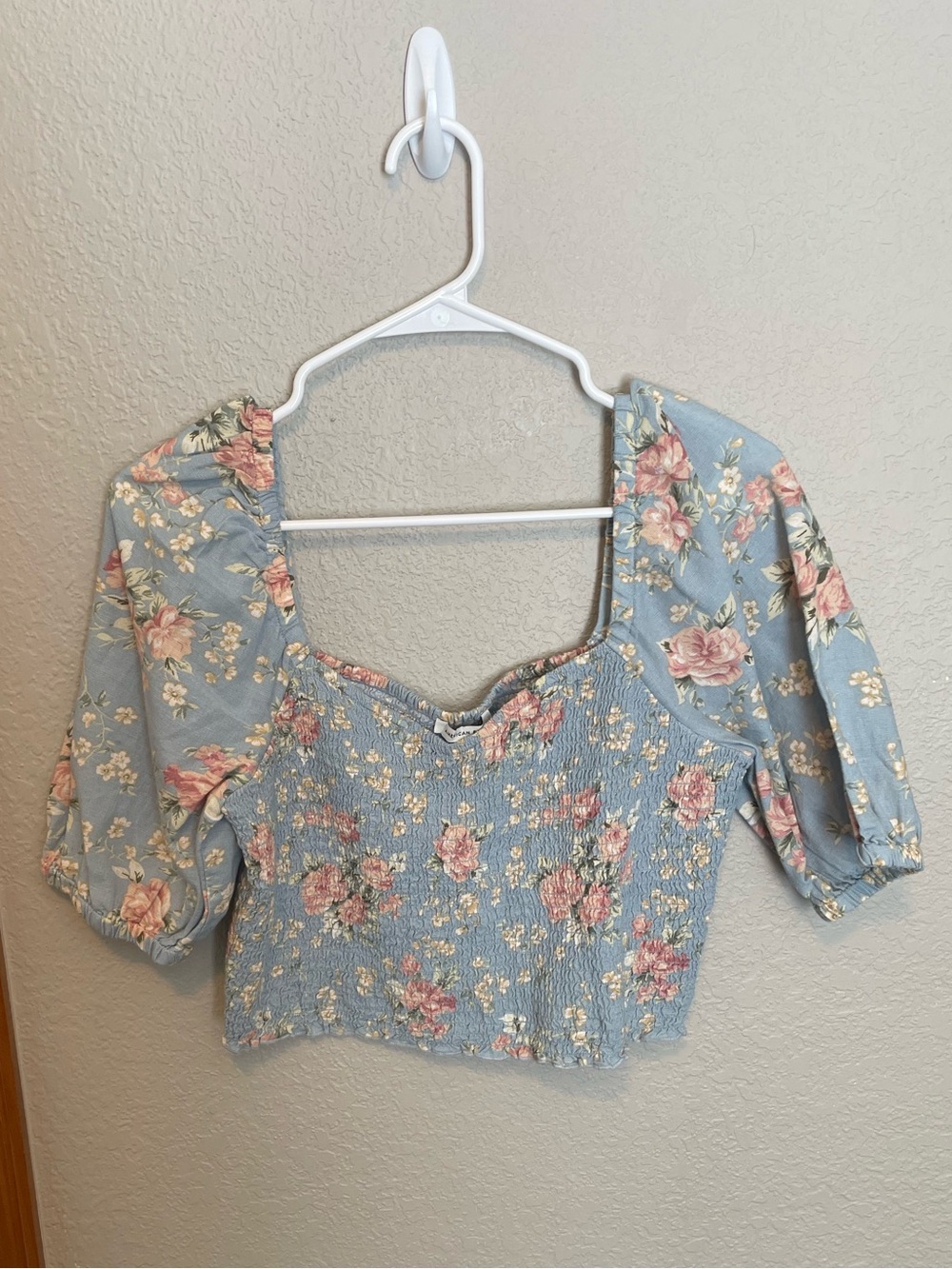 AE floral smocked top